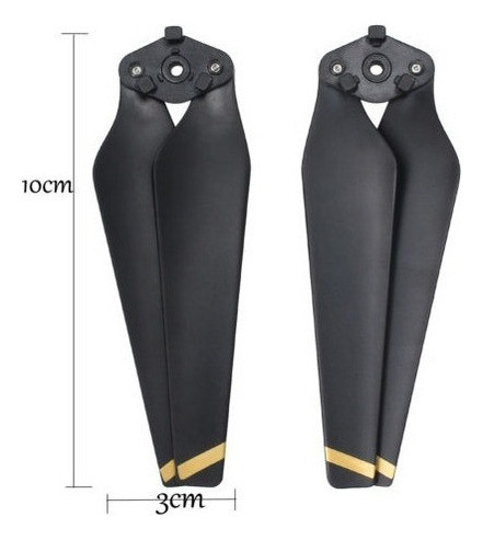 4pcs Cw Ccw Plegable Accesorios Quick Release 8330 Hélices C 3
